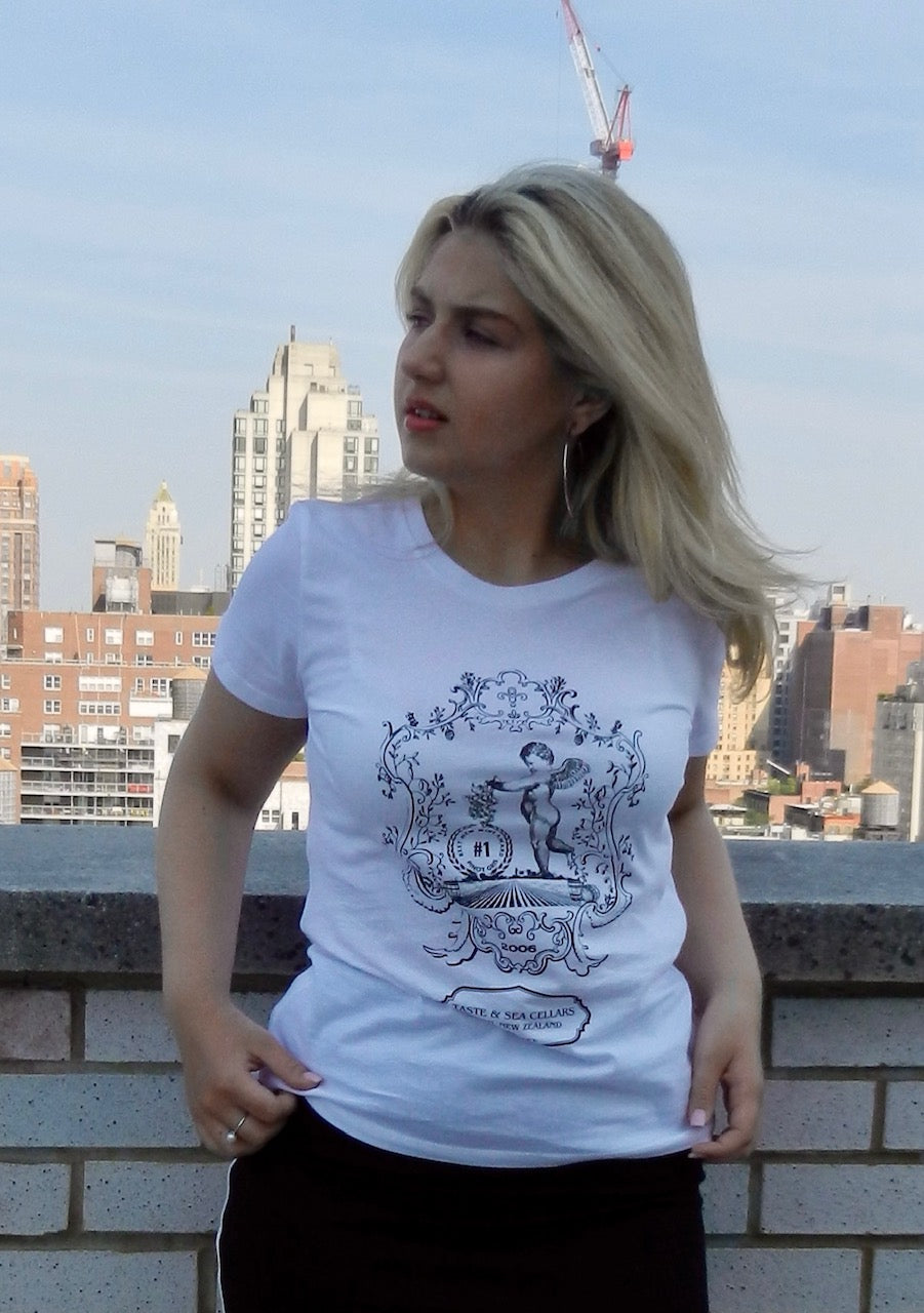 Vineyard Print T-Shirt black/white